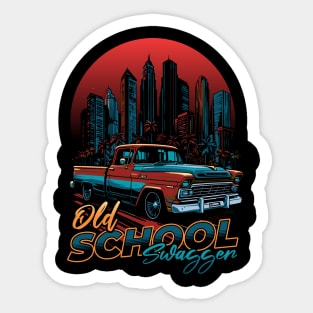 Old School Swagger | Vintage Pickup | Classic Truck Sticker